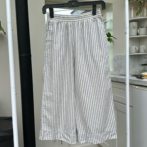 Amour Vert Cotton Stripe Crop Pant